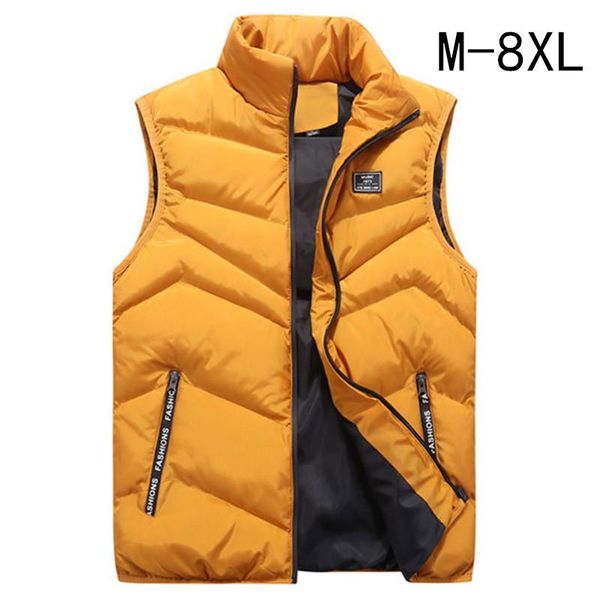 

explosive cross-border men's autumn and winter casual down cotton vest men's vest factory direct sales, Black