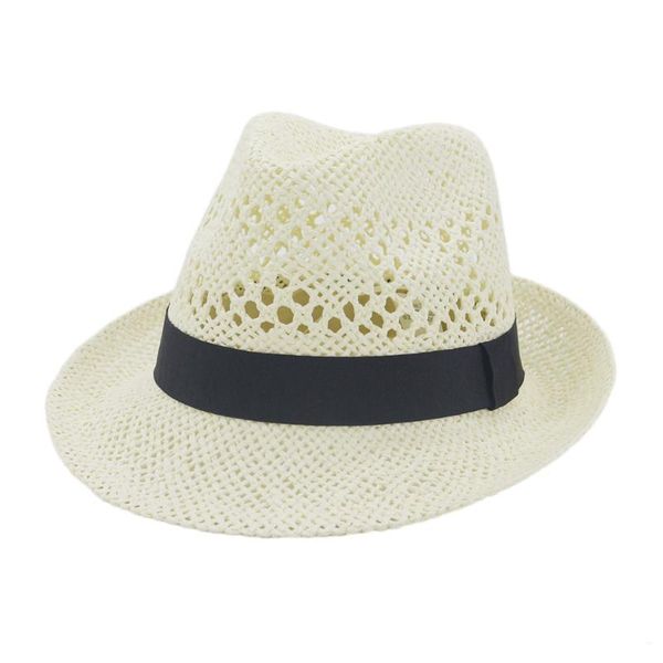

summer hat fedora women straw sun beach wide brim ribbon breathable sunshine protection holiday outdoor accessory, Blue;gray