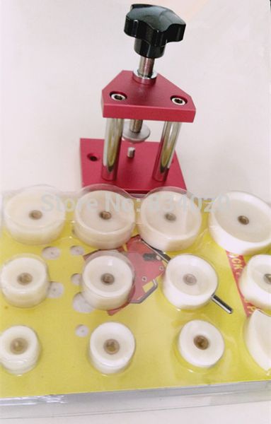 

screw type watch back case tool case press for snap-on&screw-on come with 12 dies