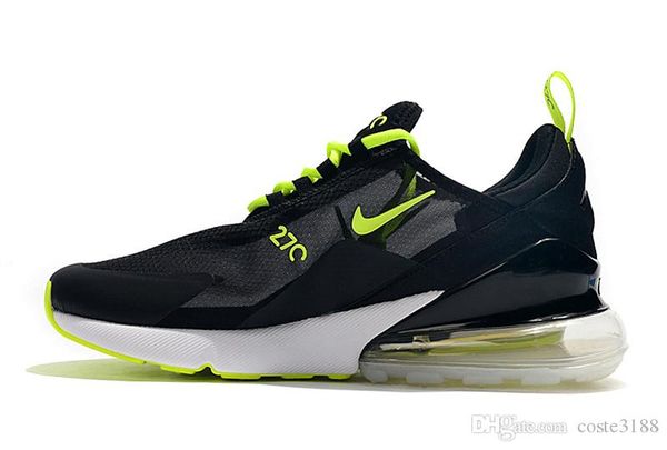 

wholesale 2018 mens flair triple black 270 ah8050 trainer sports running shoes sole 270 sneakers size us 7-11
