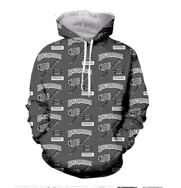 

backwoods hoodie hoodies men women long sleeve all over printed pullover hoody casual 3d sweatshirt plus size ssy0144, Black
