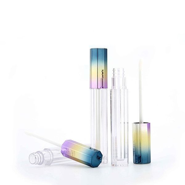 

storage bottles & jars 5ml lip gloss tubes with star anise gradient cap,square stick packing container,empty diy bottle