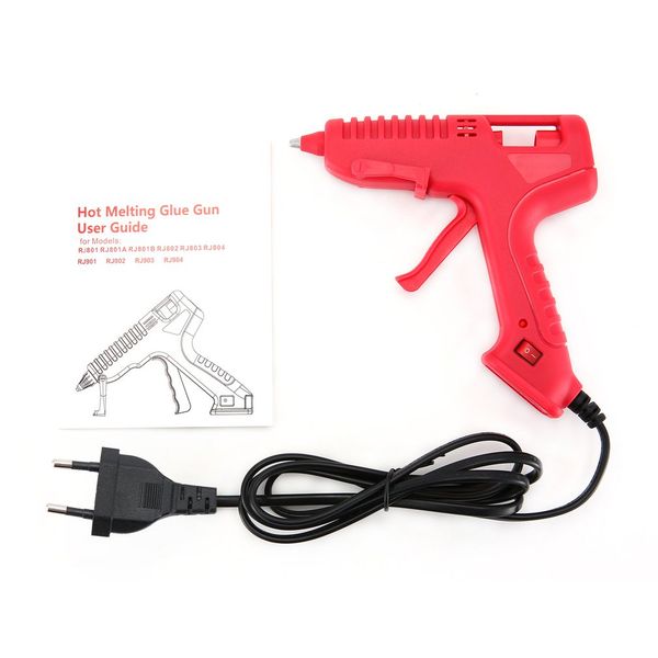 

eu type melt glue gun with glue stick rj801 30w for diy handwork toy repair tools electric heat temperature guns