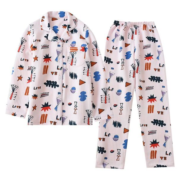 

women pajama sets winter 3-layer cotton sleepwear women 2 pcs/set + warm pants home clothes mujer, Black;red