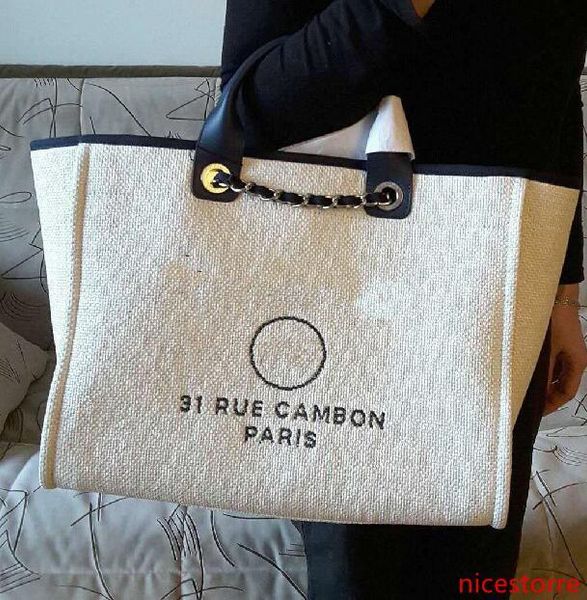 

selling brand design xxl handbag 1005 grand shopping tote chain bag denim fabric canvas shoulder bag