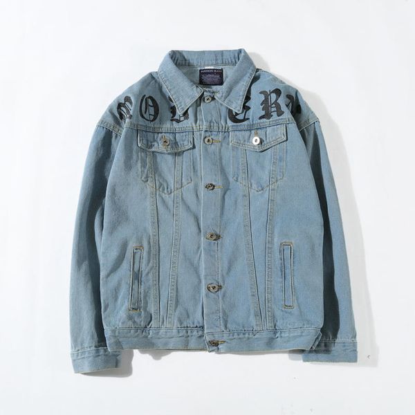 

men's denim jacket hoodie spring antumn motorcycle causal men and women denim hoodie luxury style denim jacket, Black;brown