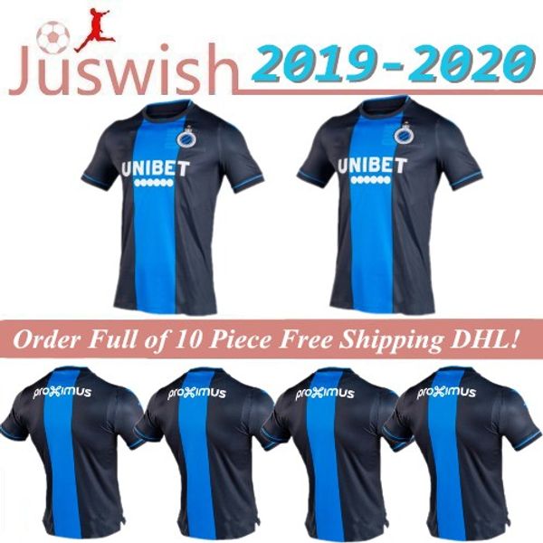 

new thailand 2019 2020 club brugge kv soccer jerseys 19/20 home vanaken okereke away brugge jersey former football shirts, Black;yellow