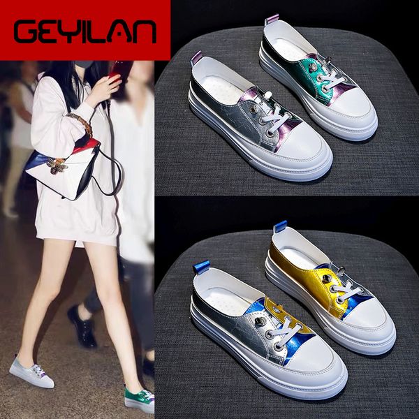 

online celebrity versatile fashion-on shoes women's 2019 summer korean-style base versatile a macbook shave shoes ins warm, Black