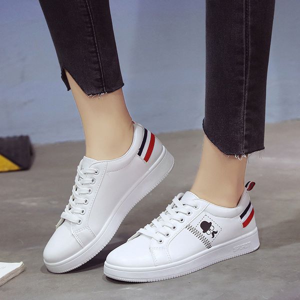 

spring and autumn shoes women's 2019 new style korean-style women's casual shoes students university style flat wh, Black