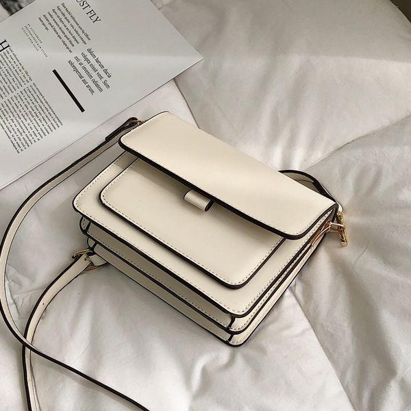 

handbag women's shoulder bag 2020 new small crowd design pu messenger bag leather wallet korean fashion small square