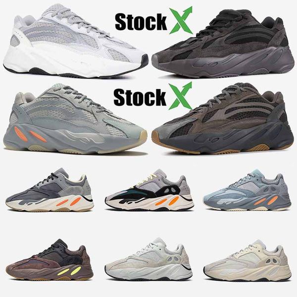 

700 magnet wave runner mauve inertia running shoes kanye west designer shoes men women 700s static sports seankers size 36-46, White;red