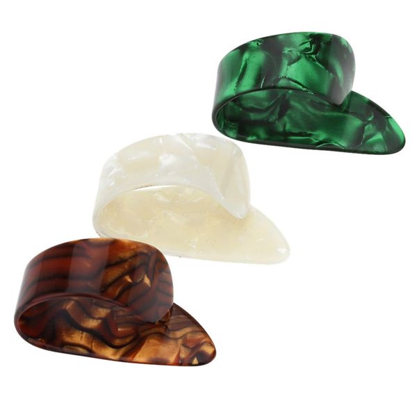 

professional 3pcs finger thumb guitar picks guitar plectrum celluloid material guitar parts accessories random color