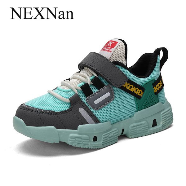 

nexnan summer children casual shoes for kids sneakers boys shoes girls sneakers running mesh breathable tenis infantil menino t200404, Black;red