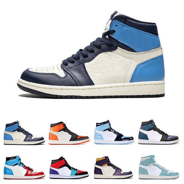 

ВоздухРетроjordan 1 баскетбольные кроссовки мужские женские Obsidian UNC Court Purple Fearless TURBO