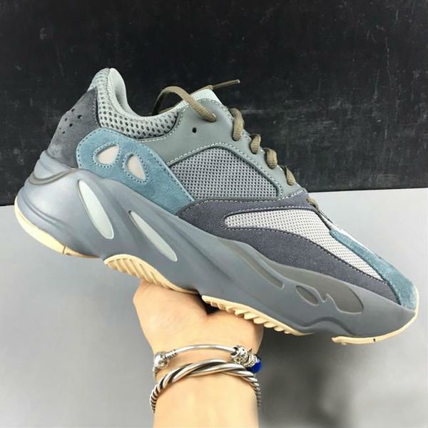 

new arrival kanye west 700 v2 men women running shoes 3m reflective teal blue mens fashion trainers sneakers 5
