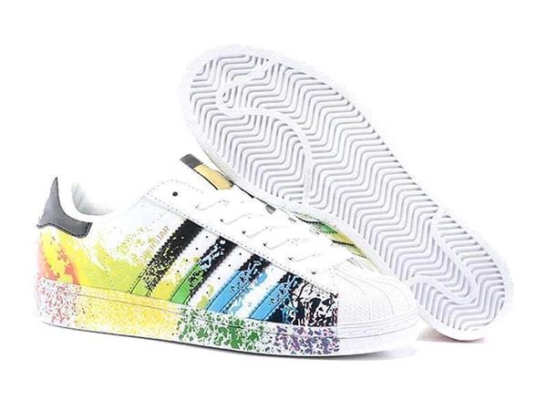 

2020originals superstar white hologram iridescent gray gold superstars 80s pride sneakers super star women men sport casual shoes eur 36-45, Black