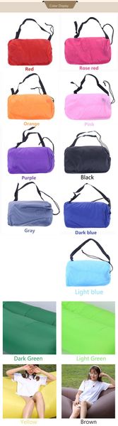 

lounge sleep bag lazy inflatable beanbag air sofa chair living room bean bag cushion, outdoor self inflated beanbag furniture kids toys