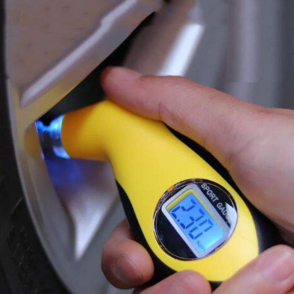 

car tyre air pressure digital led display gauge meter manometer barometers for auto motorcycle teste tool wh