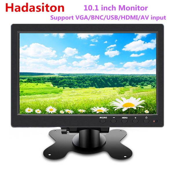 

10.1" hd 1024*600 lcd monitor car monitor mp5 player home security pc/tv display support vga/bnc/usb/hdmi/av input