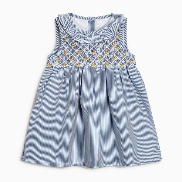 

little maven 2020 new summer baby girls clothes brand dress kids cotton animal applique sleeveless flower sundress, Red;yellow