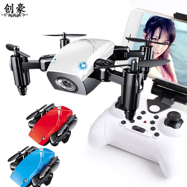 

S9hw mini wifi drone fpv micro pocket rc quadcopter drone without 9 hd camera not collap ible altitude helicopter