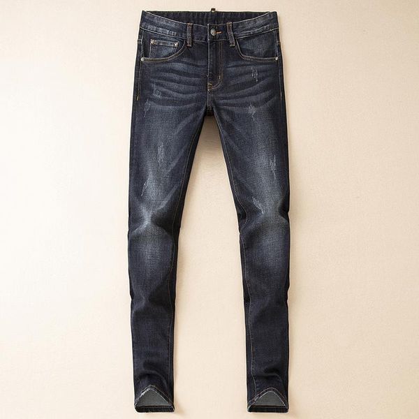 

ah11681 fashion men's jeans 2019 runway luxury european design party style men's clothing, Blue