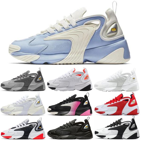 

original triple black m2k tekno men women running shoes zoom 2k zm 2000 light cream mens sneakers trainer sale