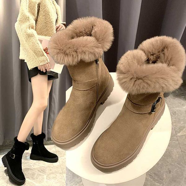 

women's rubber boots shoes round toe winter footwear luxury designer booties woman 2019 low heel boots-women lace up rain 2020, Black
