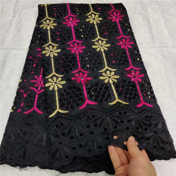 

black/yellow african lace fabric 2019 french cord lace fabric embroidered nigerian tulle with stones for wedding, Pink;blue