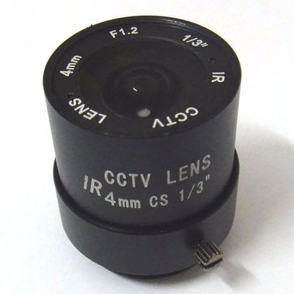 

4mm f1.2 cs mount fixed ir lens 1/3" cctv security camera 78 degree view angle