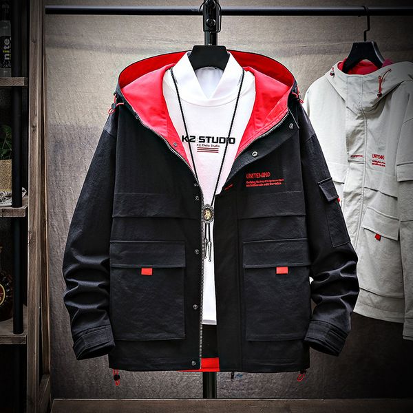 

19252 # [main push-] men autumn korean-style trend jacket 2019 new style autumn clothing versatile tooling jacket, Black;brown