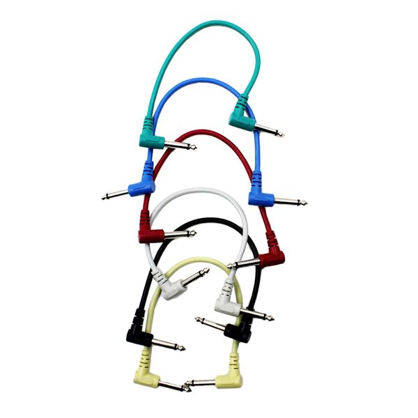 

6pcs anti-noise guitar effect pedal cable 6.35mm audio connection cable