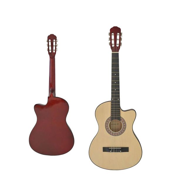 

38 inch acoustic guitar beginners getting started practicing stringed instruments