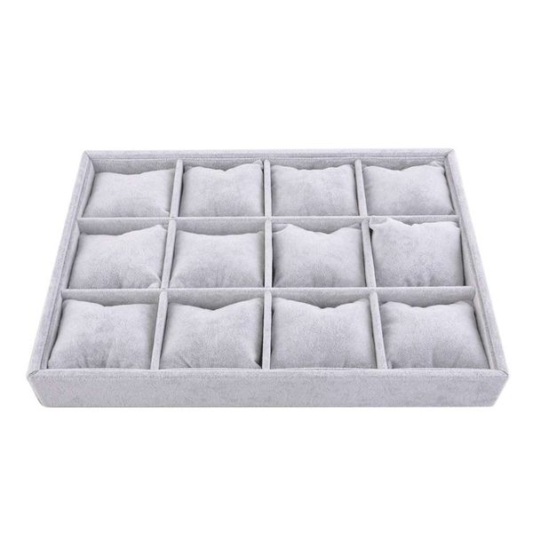 

outad бархатные 12 lattice случая вахты ювелирных изделий браслет демонстрационный стенд держатель стойки jewelry show стойки кахас пара rel, Black;blue