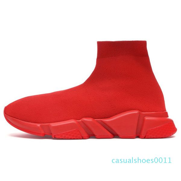 

лучшие моды 2020 ace luxury designer speed ​​trainer носок обувь мужская женская повседневная обувь черный желтый тройной белый плоский носо, Black