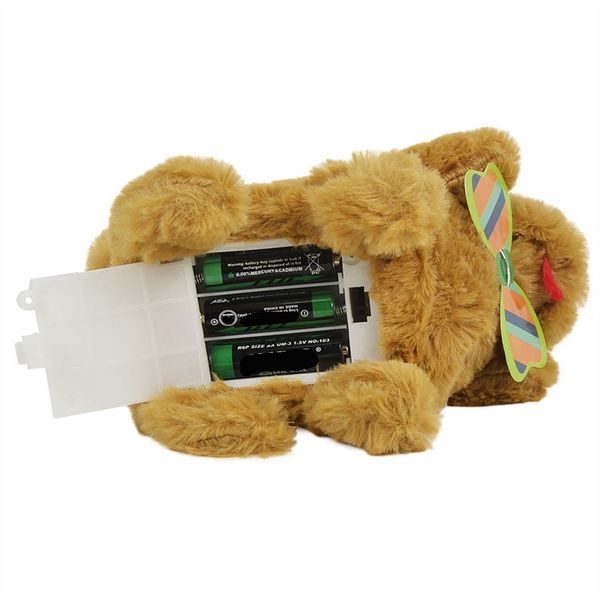 

stuffed toys lovely simulation electric pet dog plush teddy toy with sound kids toys for children decorations gift 2020