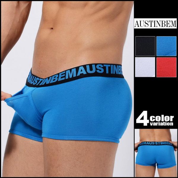 

brand boxers comfort & security men 's fashion classic shorts men's underwear pocket pants, Black;white