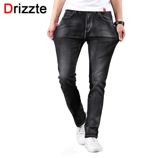 

drizzte mens 2018 new plus size 28-46 black grey stretch slim fit jeans denim jean mens larger big man pants 42 44 46