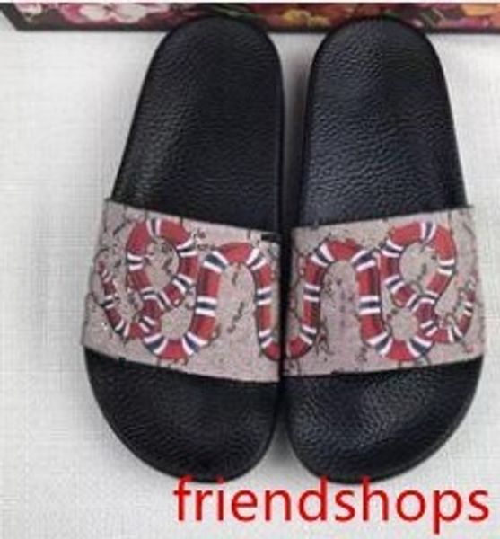 

ace shoes women luxury designer sandals 20 mix models momen women slippers with flower tigers snake print rubber leather size 36-45