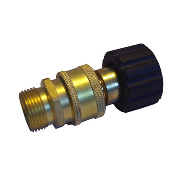 

hose garden brass pressure washer adapter set quick disconnect coupling portable metric m22 15mm 3/8'' fitting pressure washer
