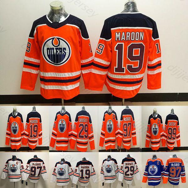 

Men's Edmonton Oilers Jerseys Connor McDavid Fanatics Leon Draisaitl Mikko Koskinen Wayne Gretzky Hockey Jersey