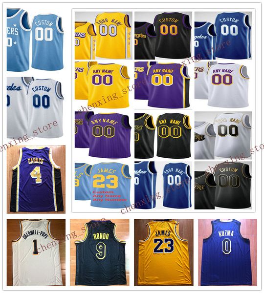 

printed men jared 10 dudley kostas 37 antetokounmpo devontae 12 cacok alex 4 caruso jerseys 2020 new yellow purple white, Black