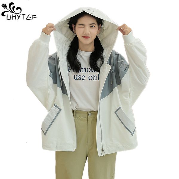 

uhytgf 2019 women's trench coats korean plus size fashion coat spring autumn female new long sleeve trench coat 235, Tan;black