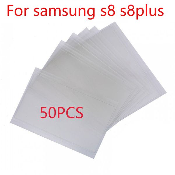 

50pcs 250um opac clear optical adhesive for samsung galaxy s8 g950 s8 plus g955 oca glue touch glass lens film