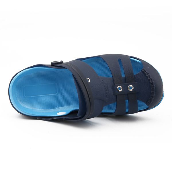 

breathable wear slippers summer nesting slippers non-slip men's outdoor meijiana beach shoes men's casual, Blue;gray