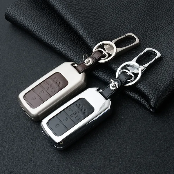 

zinc alloy car key fob cover case protect skin for accord civic crv cr-v 2015 2016 2017 pilot vezel xrv crider crosstour