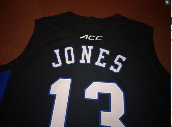 

custom men youth women vintage # 13 duke blue devils dahntay jones basketball jersey size s-4xl or custom any name or number jersey, Black