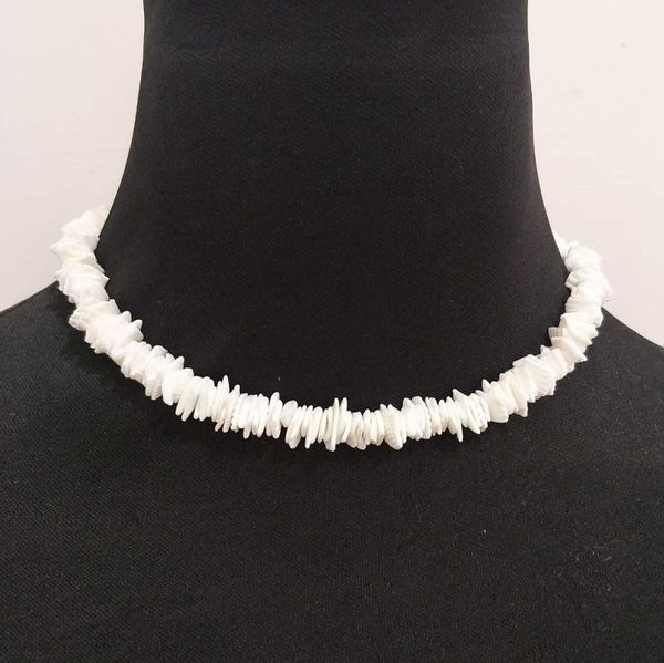 

rainbery fashion white shell nugget irregular gravel chips beads high grade women weddings oarty gifts chian necklace, Golden;silver