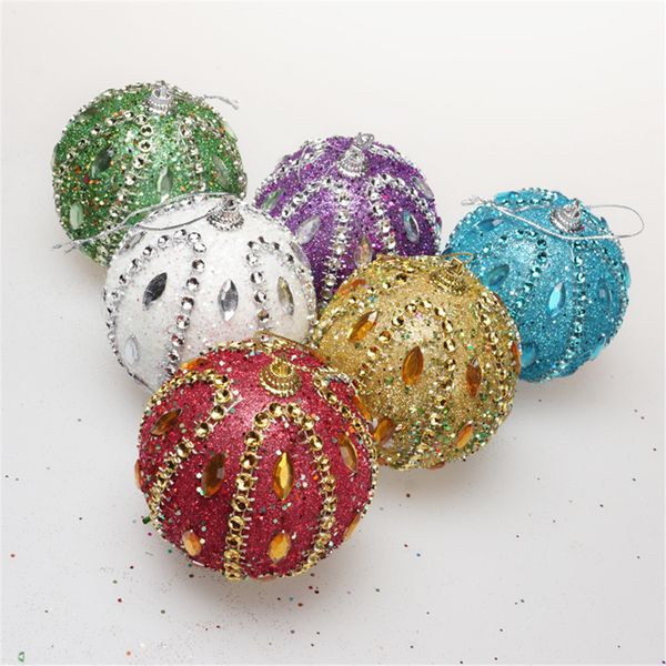 

cristmas ball doorzichtige kerstballen christmas rhinestone glitter baubles balls xmas tree ornament decoration kerstballen