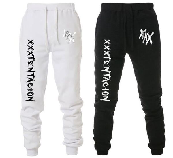 

xxxtentacion мужского jogger карандаш брюки спорт повседневный эластичный пояс pantalones sweatpants, Black